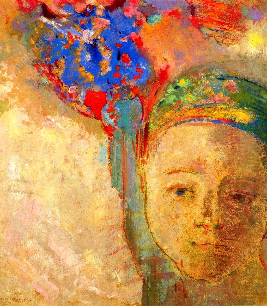 The Palm by Odilon Redon - Hand-Painted Oil Painting Reproduction