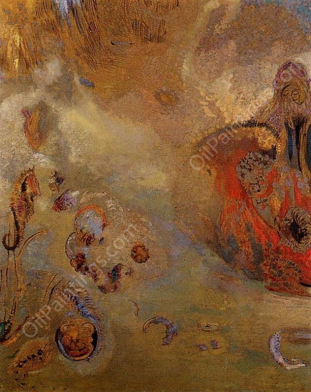 Underwater Vision by Odilon Redon - Hand-Painted Oil Painting Reproduction