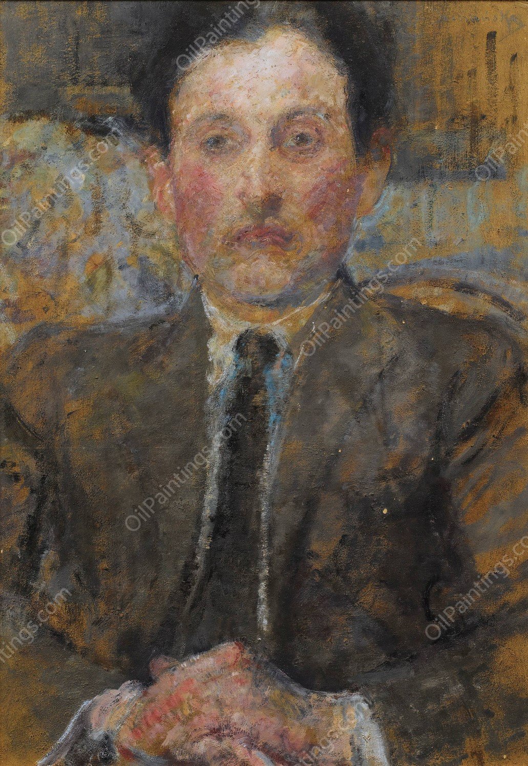 Etienne Collignon by Olga Boznanska - Hand-Painted Oil Painting Reproduction