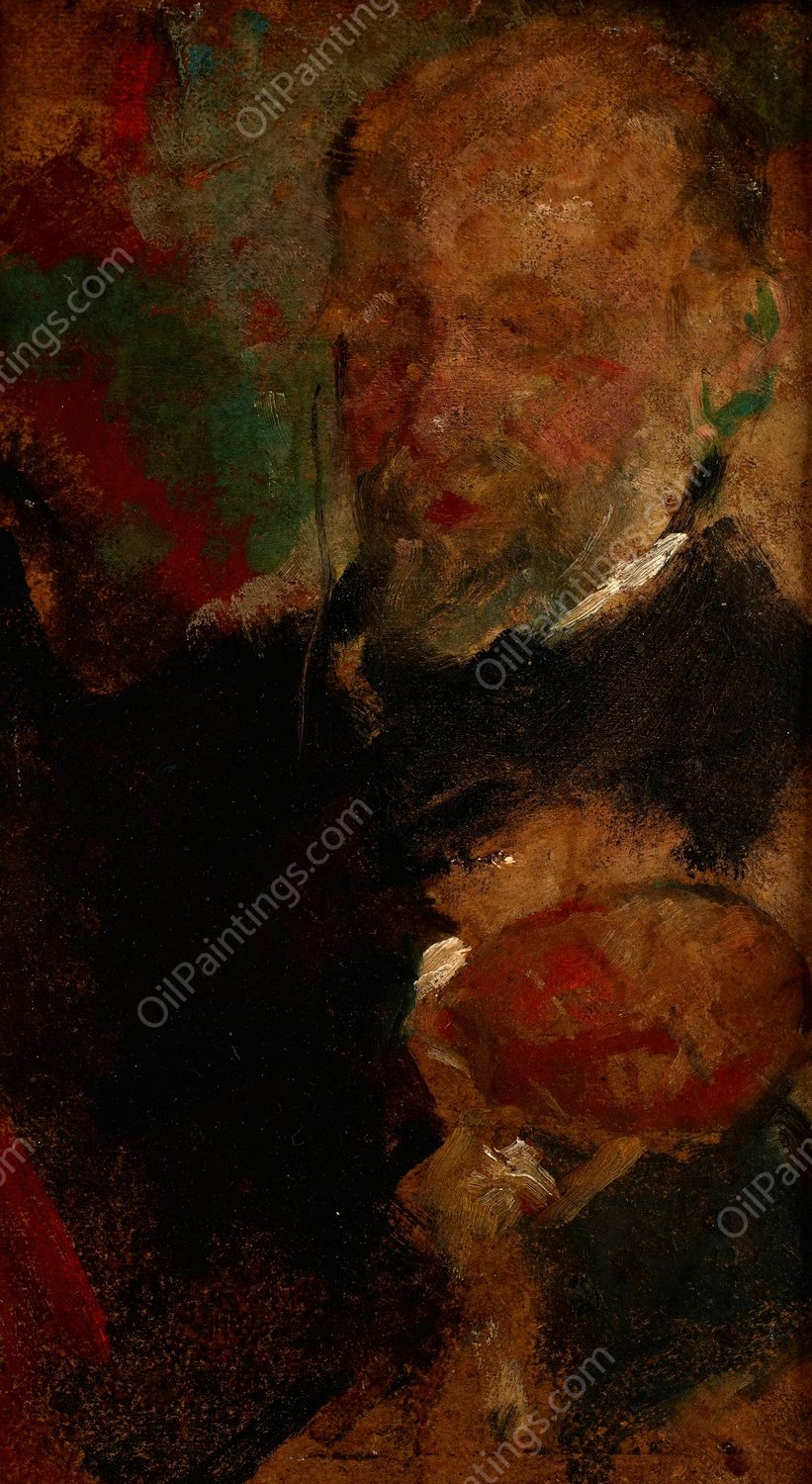 Portrait of Professor Jerzy Mycielski  by Olga Boznanska - Hand-Painted Oil Painting Reproduction