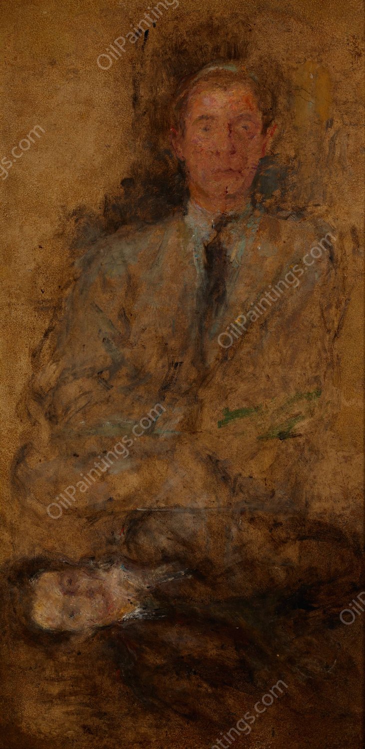 Sketches of Figures  by Olga Boznanska - Hand-Painted Oil Painting Reproduction