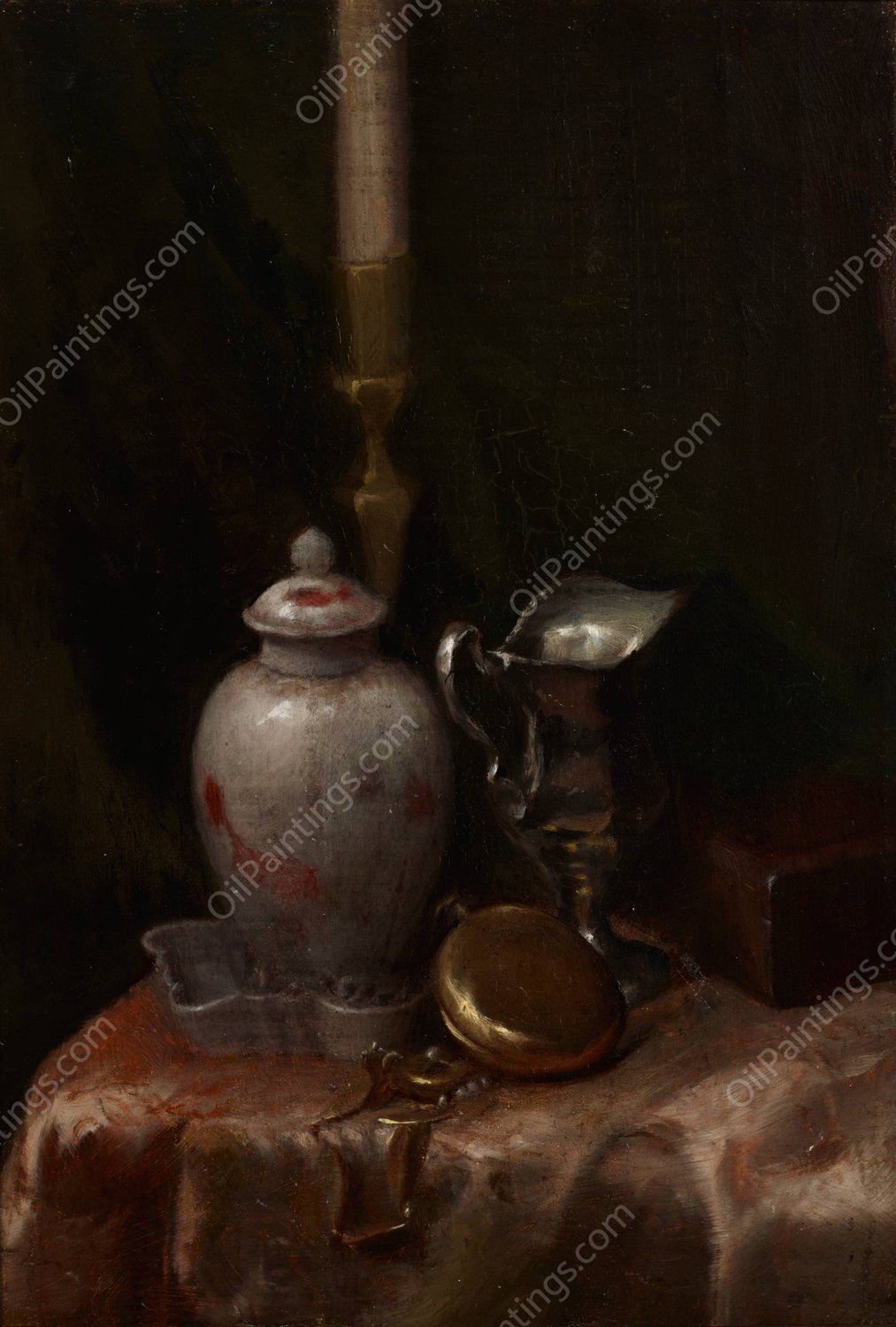 Still life  by Olga Boznanska - Hand-Painted Oil Painting Reproduction