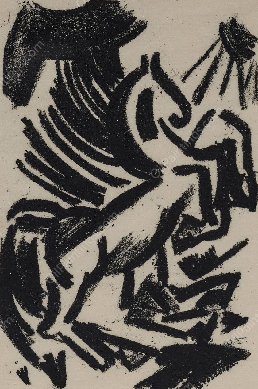 Untitled  by Olga Vladimirovna Rozanova - Hand-Painted Oil Painting Reproduction