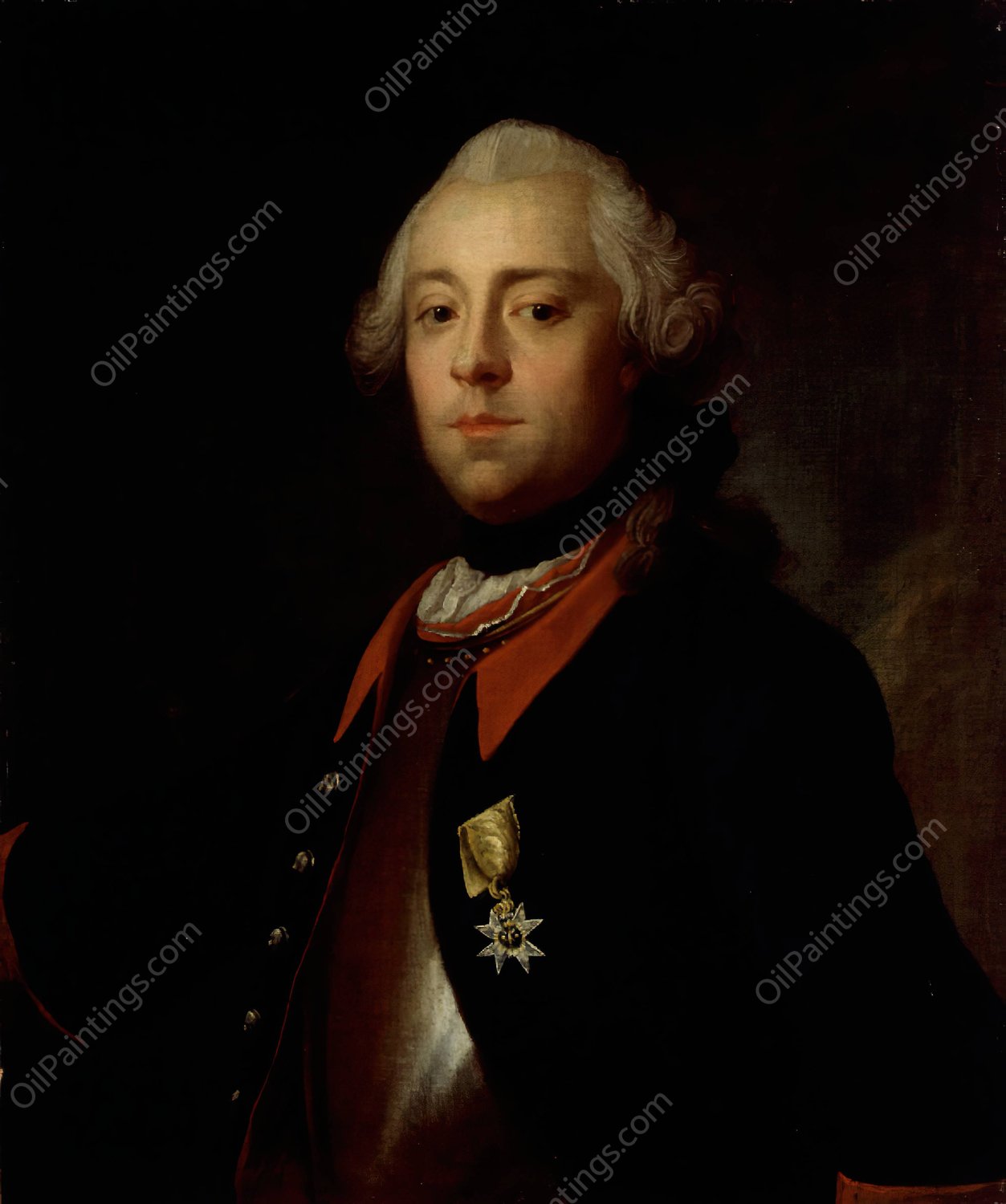 Lieutenant Carl De Geer by Olof Arenius - Hand-Painted Oil Painting Reproduction