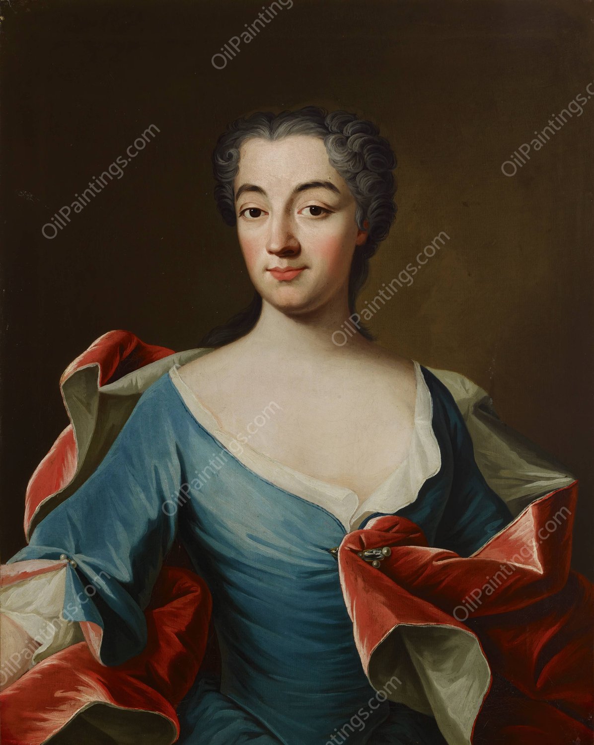 Maria Juliana Bedoire  by Olof Arenius - Hand-Painted Oil Painting Reproduction