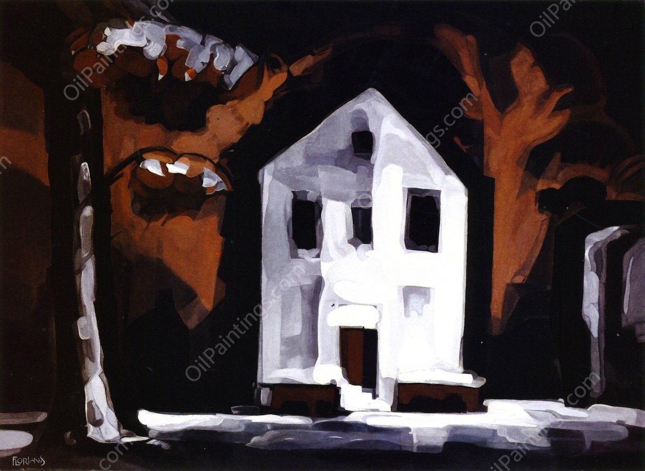 Radiant Night by Oscar Bluemner - Hand-Painted Oil Painting Reproduction