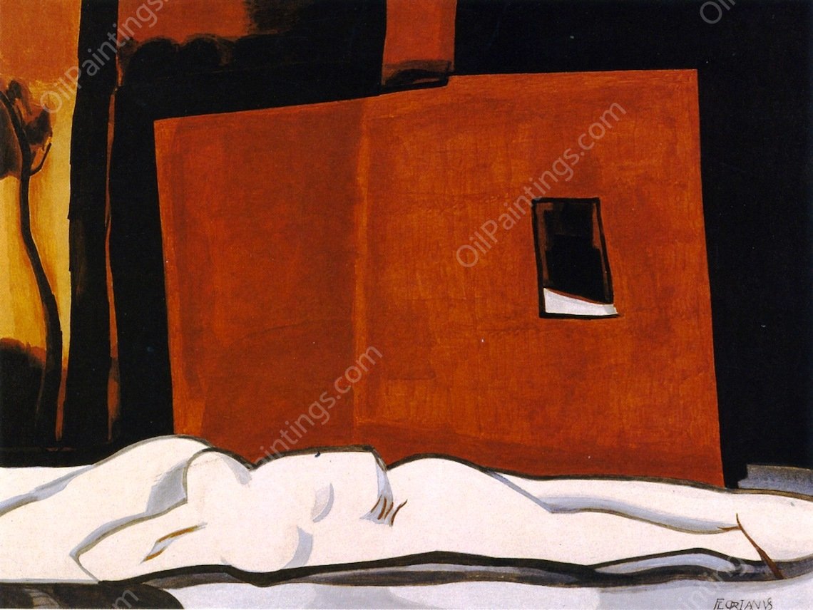 Sleeping Medusa by Oscar Bluemner - Hand-Painted Oil Painting Reproduction