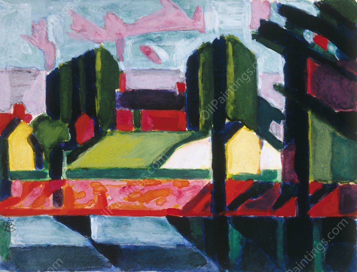 Study for Old Canal  by Oscar Bluemner - Hand-Painted Oil Painting Reproduction