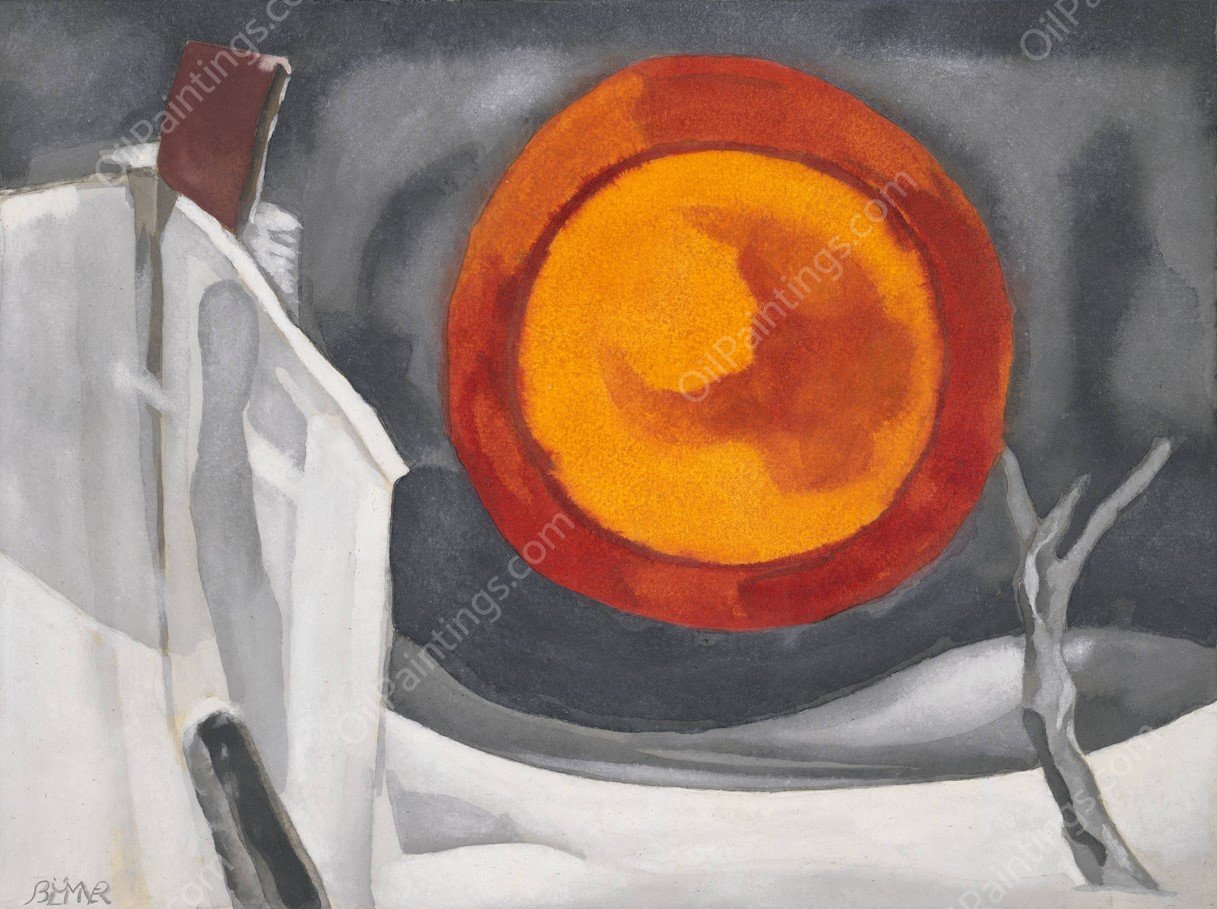 The Lamp of Sleep  by Oscar Bluemner - Hand-Painted Oil Painting Reproduction