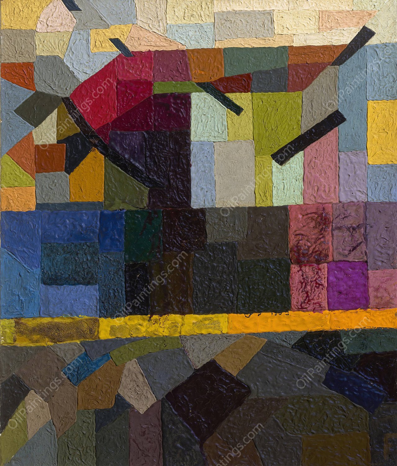 A Tree  by Otto Freundlich - Hand-Painted Oil Painting Reproduction