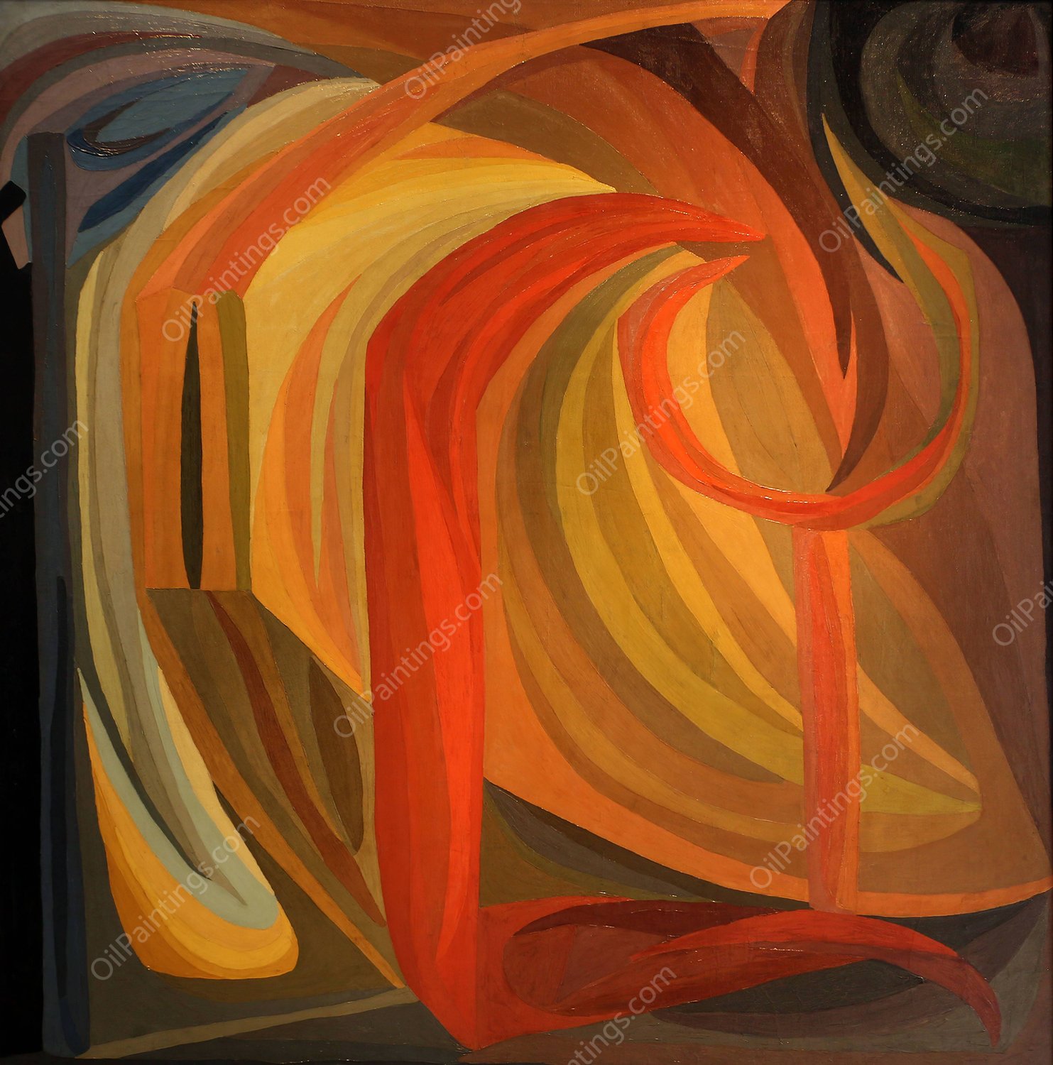 Composition  by Otto Freundlich - Hand-Painted Oil Painting Reproduction
