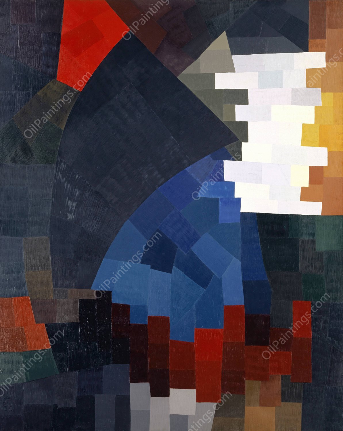 composition  by Otto Freundlich - Hand-Painted Oil Painting Reproduction