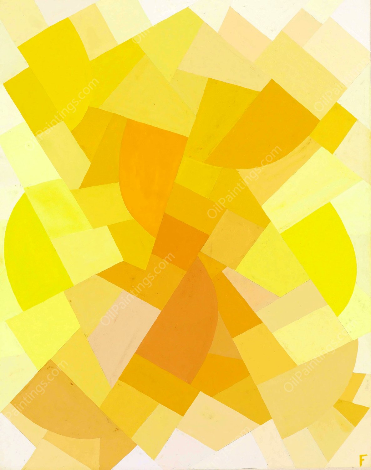 Komposition  by Otto Freundlich - Hand-Painted Oil Painting Reproduction