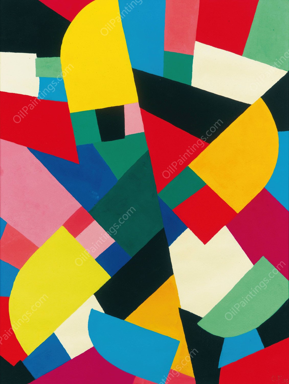 Sans Titre  by Otto Freundlich - Hand-Painted Oil Painting Reproduction