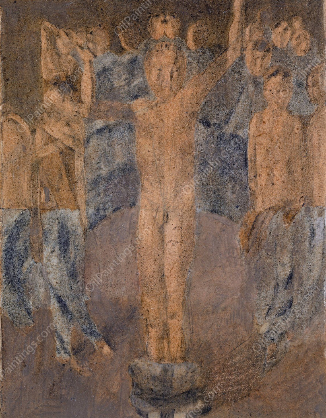 Undressing by Otto Meyer-Amden - Hand-Painted Oil Painting Reproduction