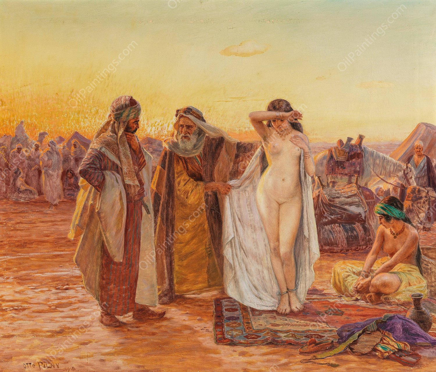 The Chosen Oil by Otto Pilny - Hand-Painted Oil Painting Reproduction