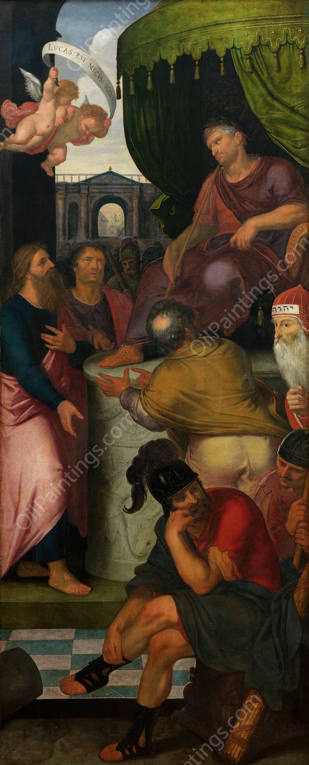 Saint Paul in Front of Proconsul Felix van Caesarea  by Otto Van Veen - Hand-Painted Oil Painting Reproduction