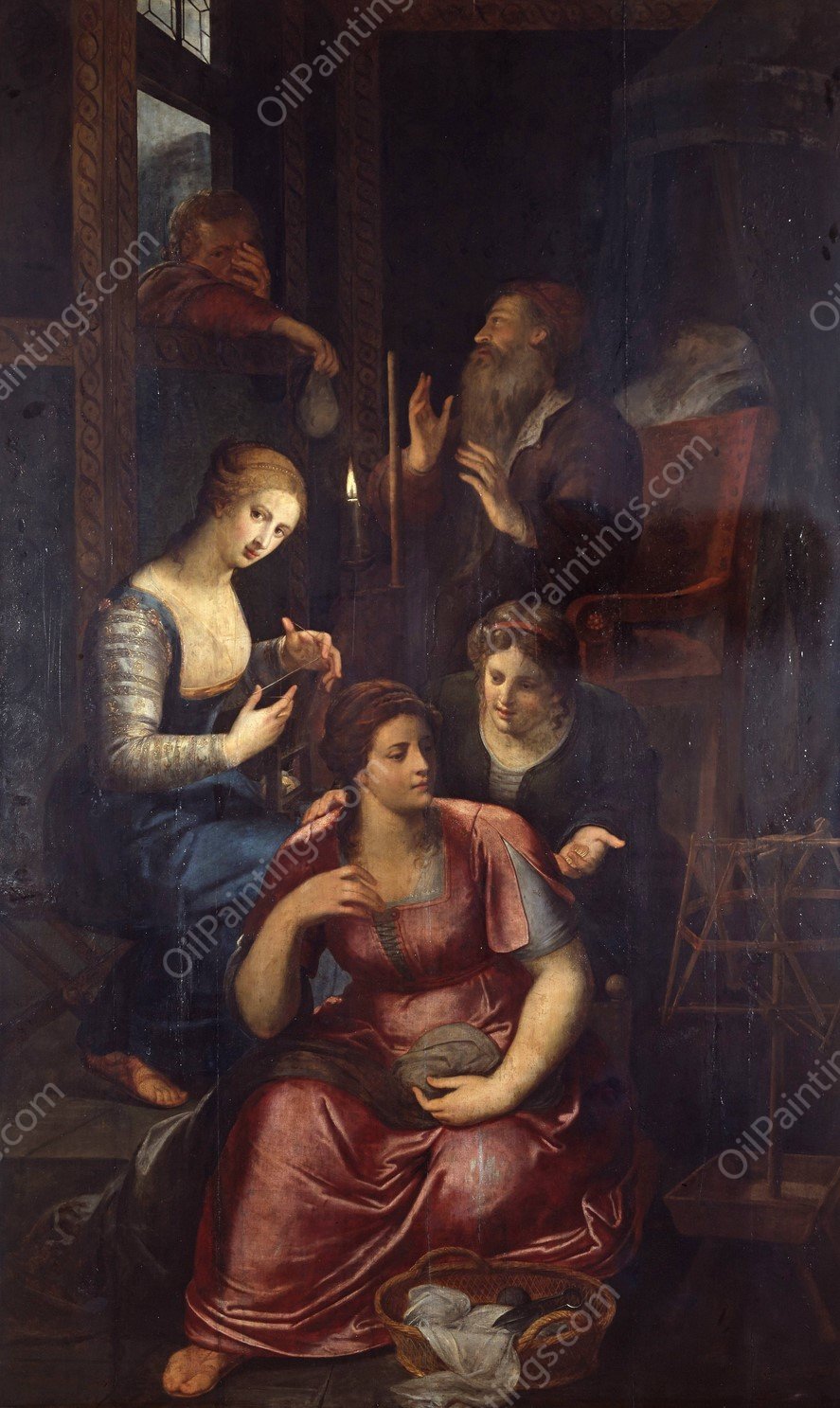 The Charity of Saint Nicholas of Myra by Otto Van Veen - Hand-Painted Oil Painting Reproduction