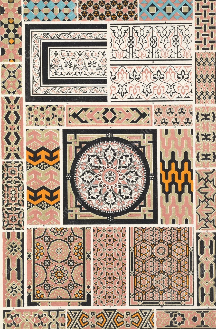 Arabian No.5  by Owen Jones - Hand-Painted Oil Painting Reproduction