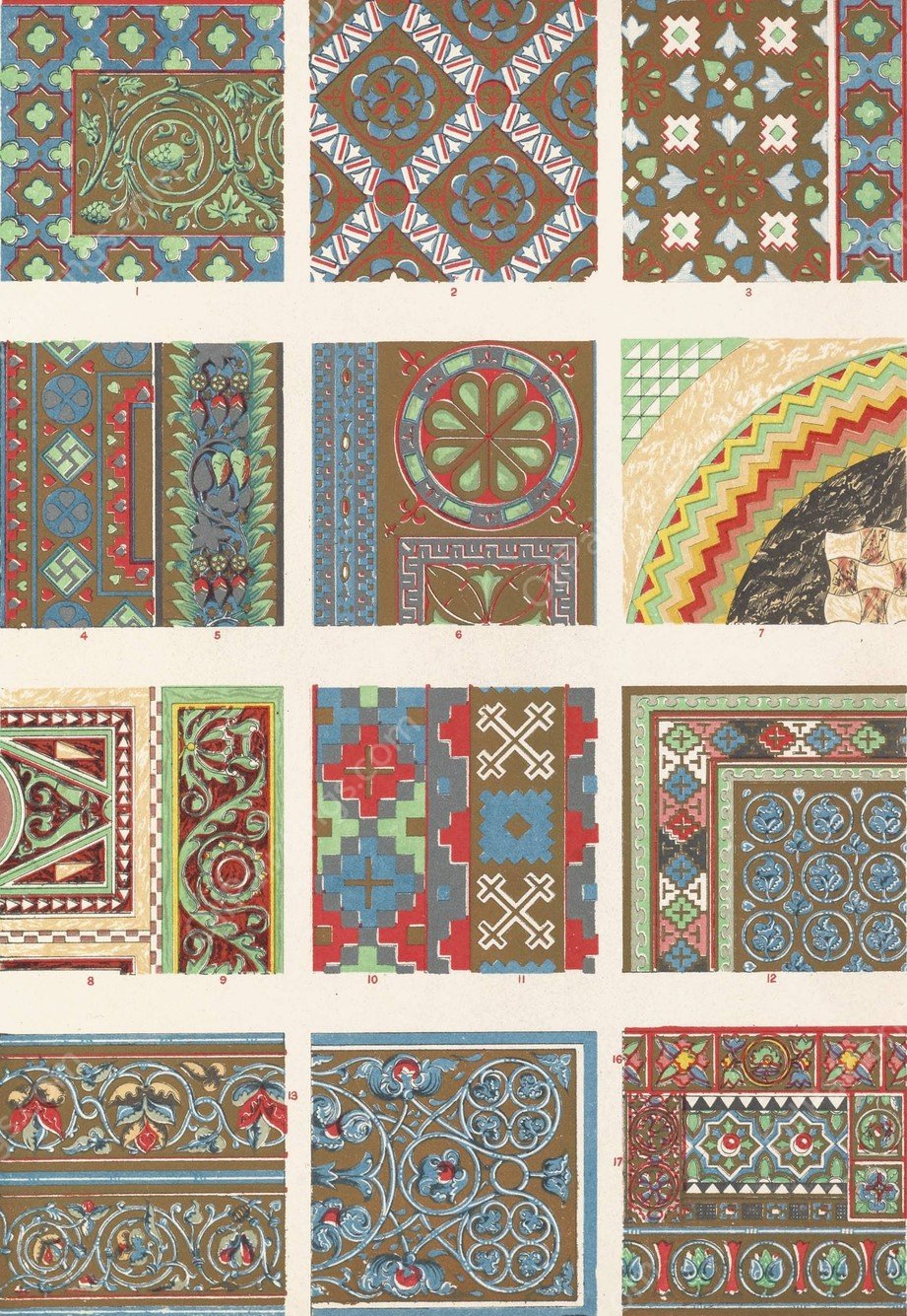 Byzantine No.2  by Owen Jones - Hand-Painted Oil Painting Reproduction