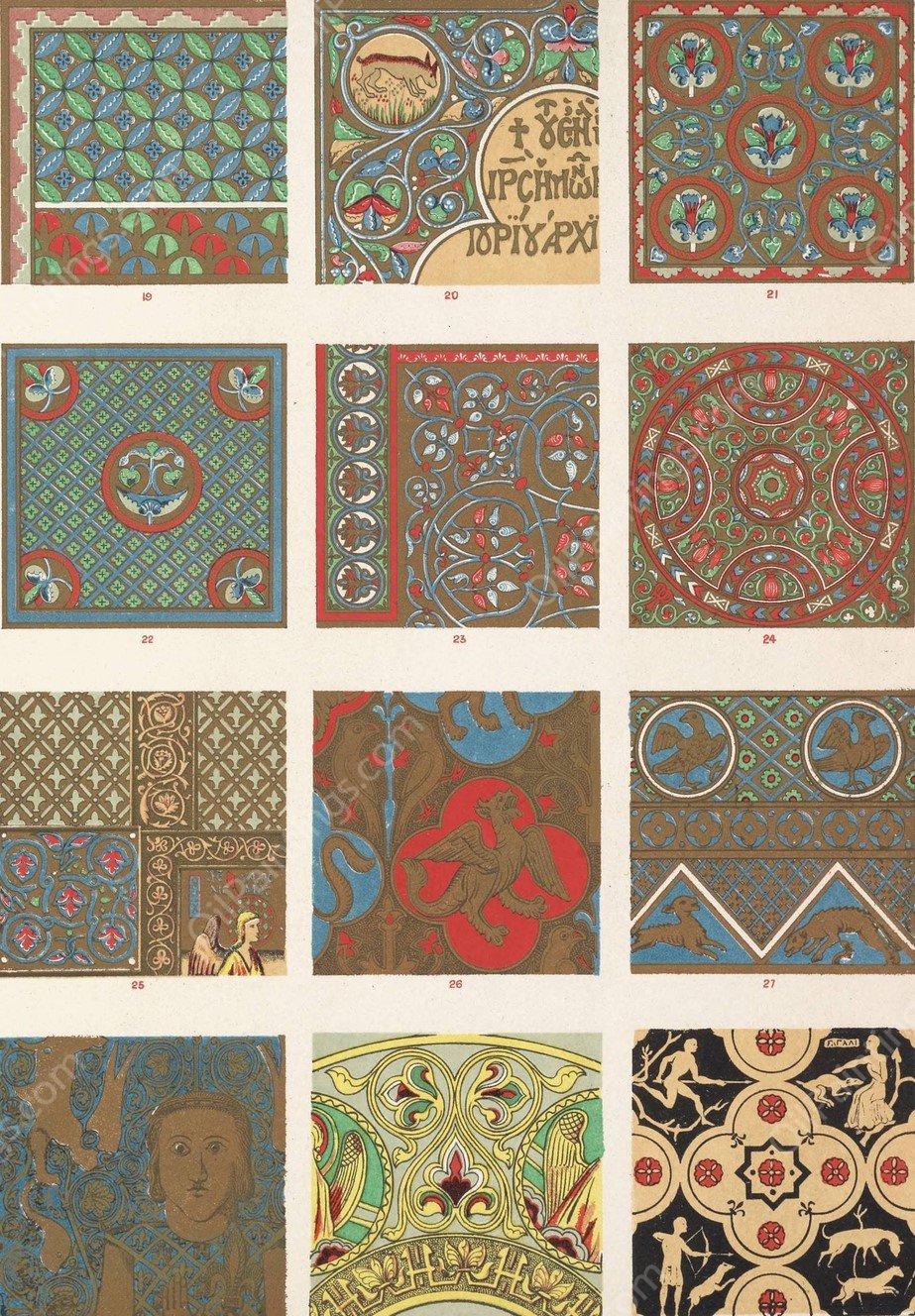 Byzantine No.2a  by Owen Jones - Hand-Painted Oil Painting Reproduction