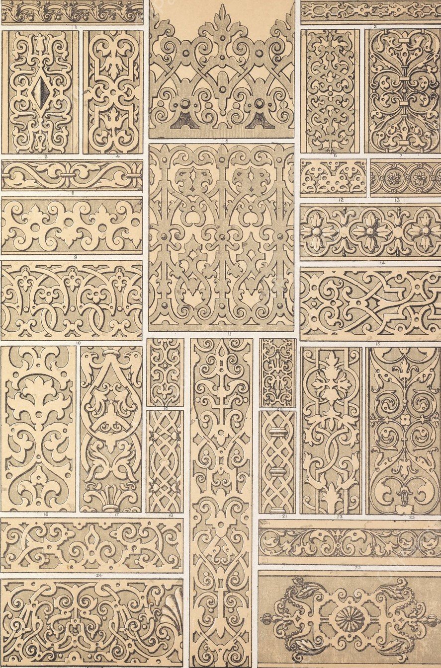 Elizabethan No.2  by Owen Jones - Hand-Painted Oil Painting Reproduction