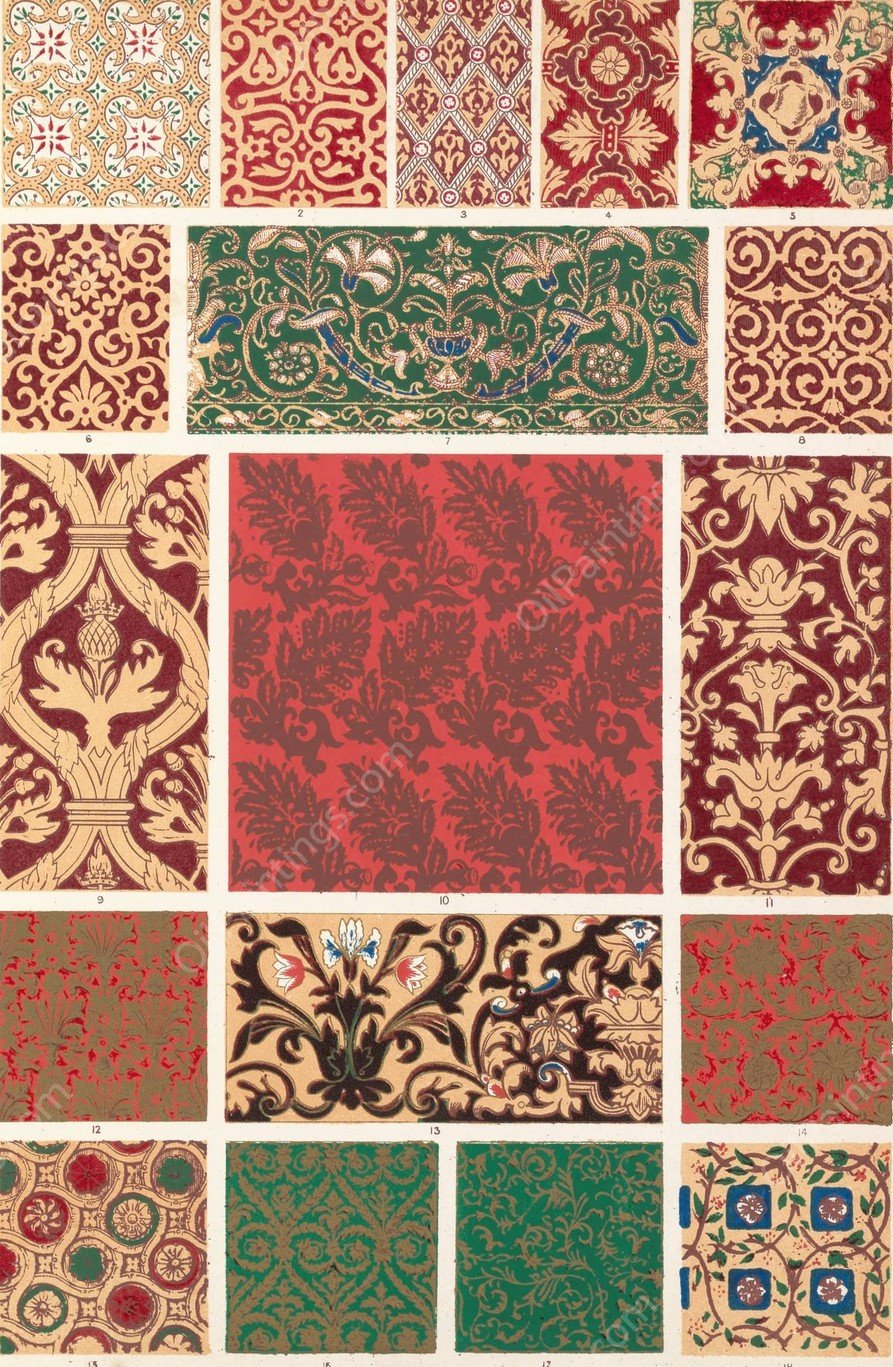 Elizabethan No.3  by Owen Jones - Hand-Painted Oil Painting Reproduction