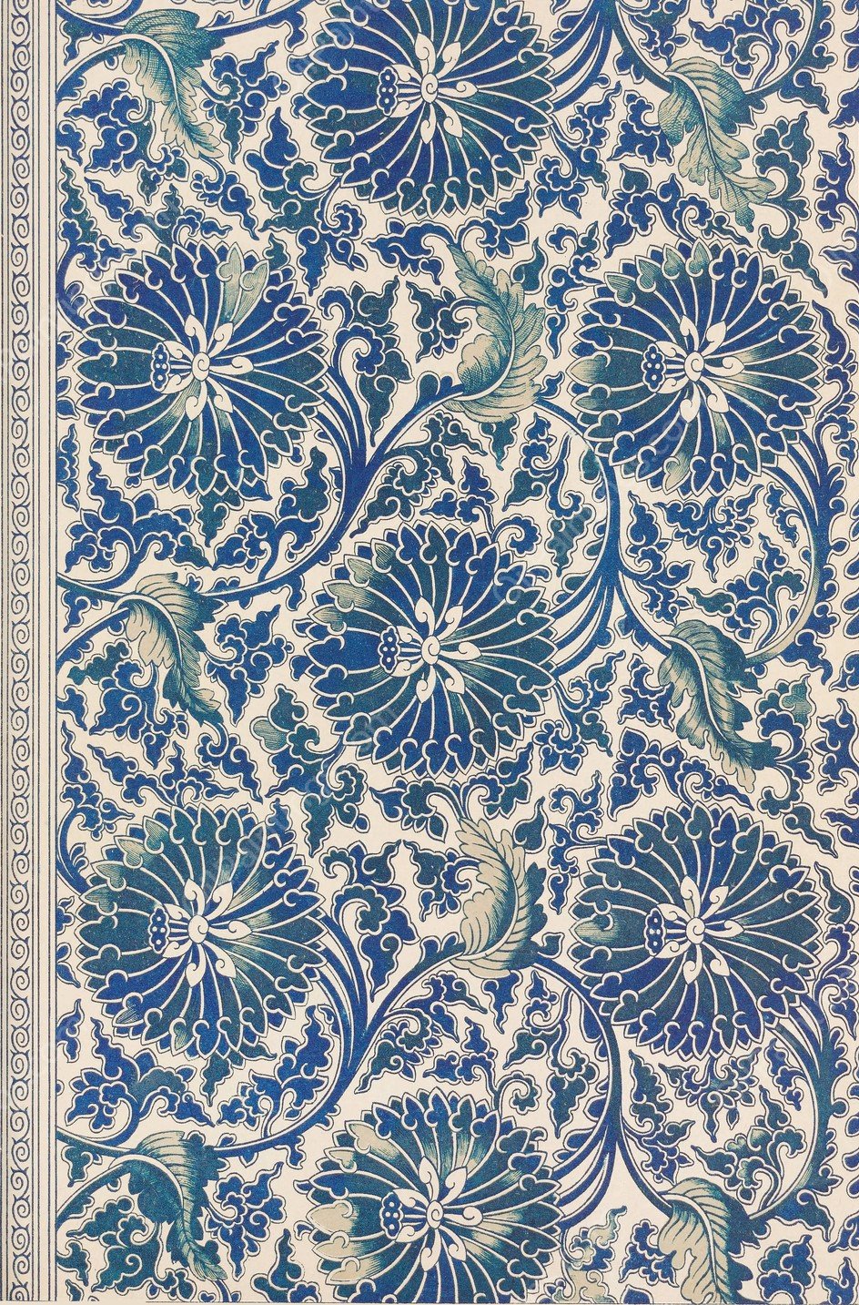 Examples of Chinese ornament, Pl.19  by Owen Jones - Hand-Painted Oil Painting Reproduction