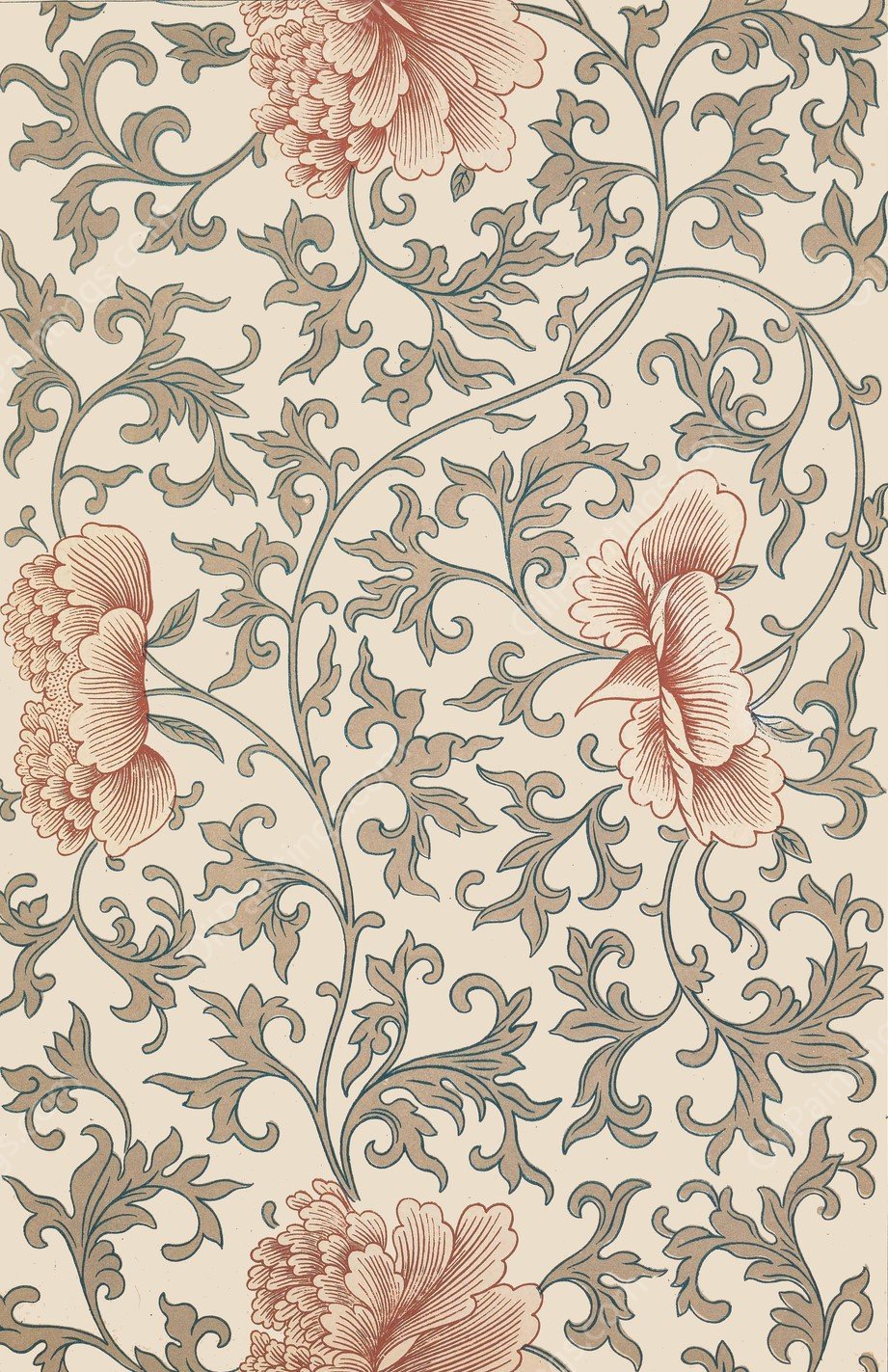 Examples of Chinese ornament, Pl.42  by Owen Jones - Hand-Painted Oil Painting Reproduction