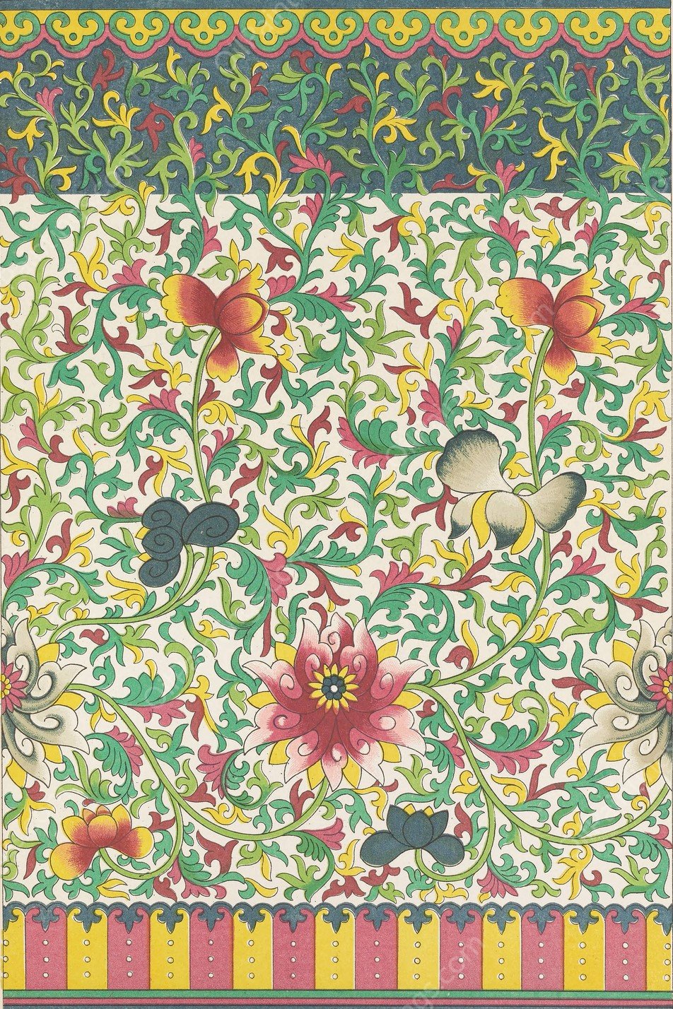 Examples of Chinese ornament, Pl.69  by Owen Jones - Hand-Painted Oil Painting Reproduction