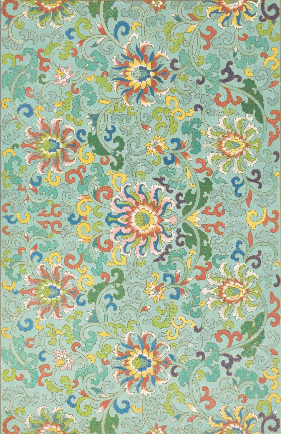 Examples of Chinese ornament, Pl.71  by Owen Jones - Hand-Painted Oil Painting Reproduction