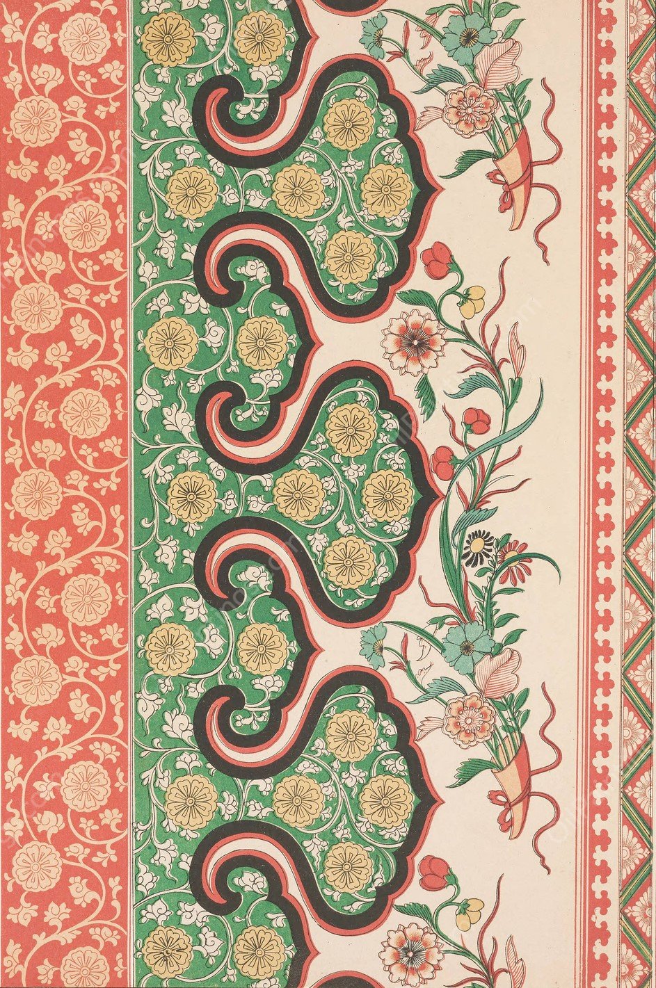 Examples of Chinese ornament, Pl.83  by Owen Jones - Hand-Painted Oil Painting Reproduction