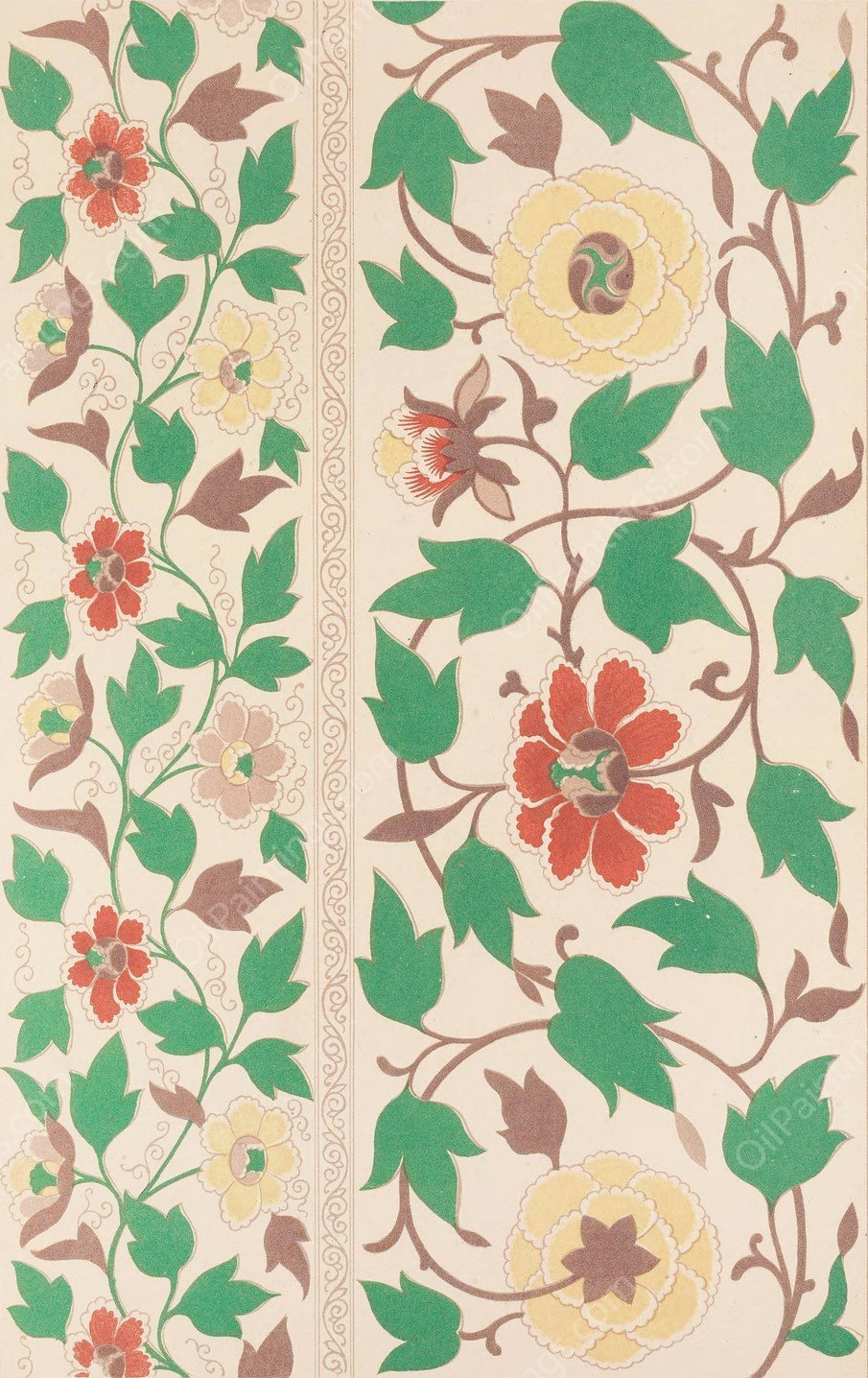 Examples of Chinese ornament, Pl.89  by Owen Jones - Hand-Painted Oil Painting Reproduction