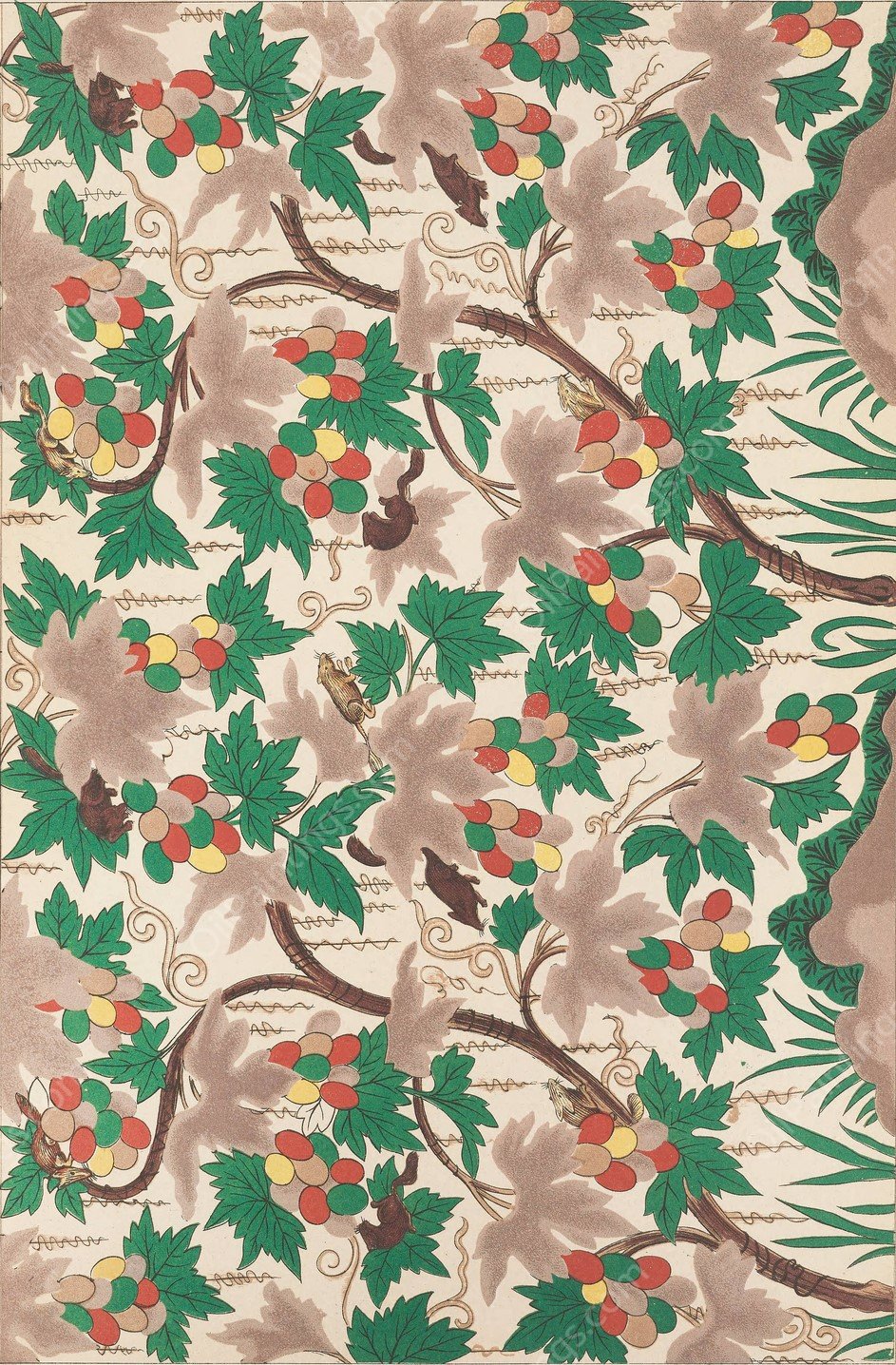 Examples of Chinese ornament, Pl.90  by Owen Jones - Hand-Painted Oil Painting Reproduction