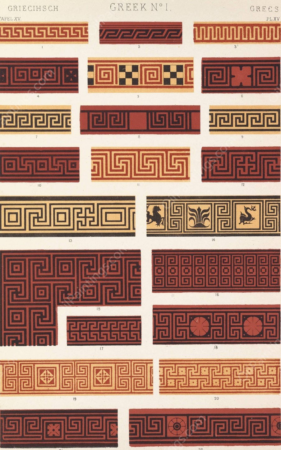 Greek No.1  by Owen Jones - Hand-Painted Oil Painting Reproduction