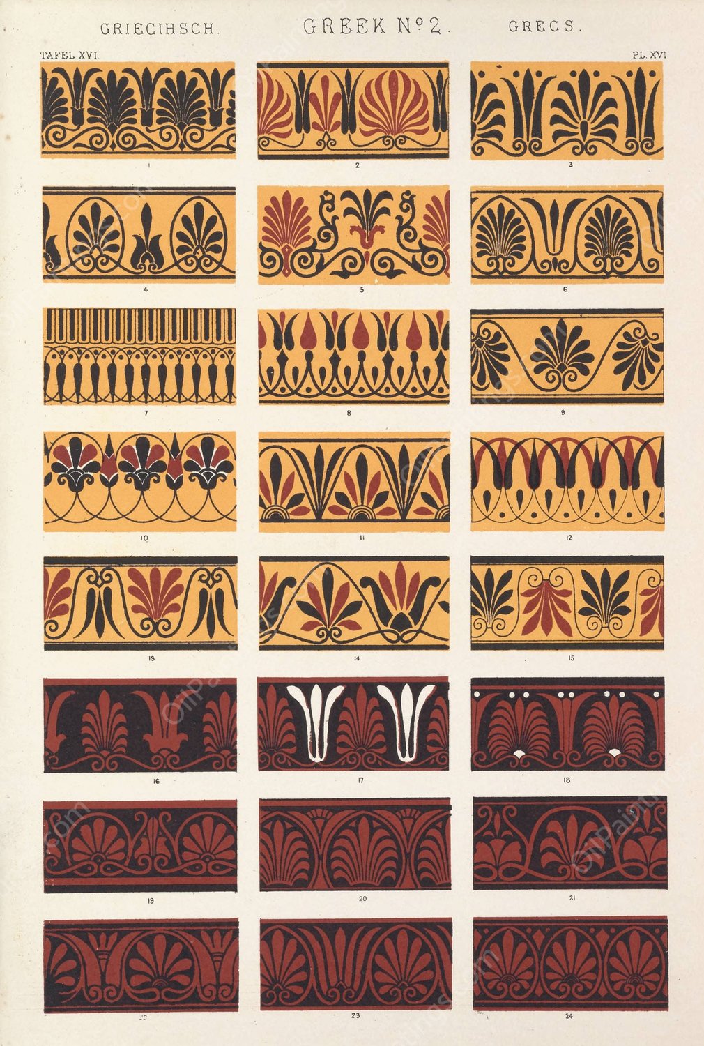 Greek No.2  by Owen Jones - Hand-Painted Oil Painting Reproduction