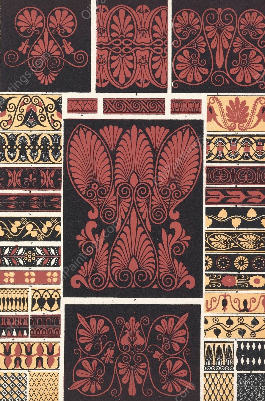 Greek No.5  by Owen Jones - Hand-Painted Oil Painting Reproduction