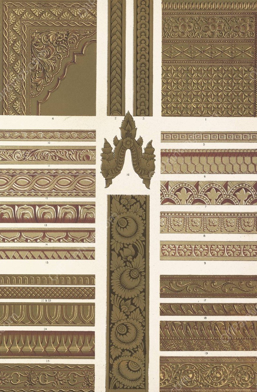 Hindoo No.3  by Owen Jones - Hand-Painted Oil Painting Reproduction