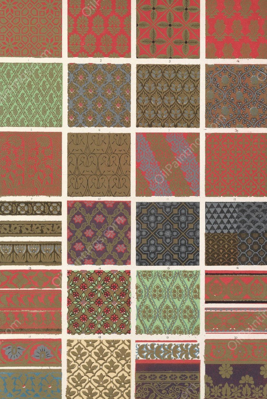 Indian No.3  by Owen Jones - Hand-Painted Oil Painting Reproduction