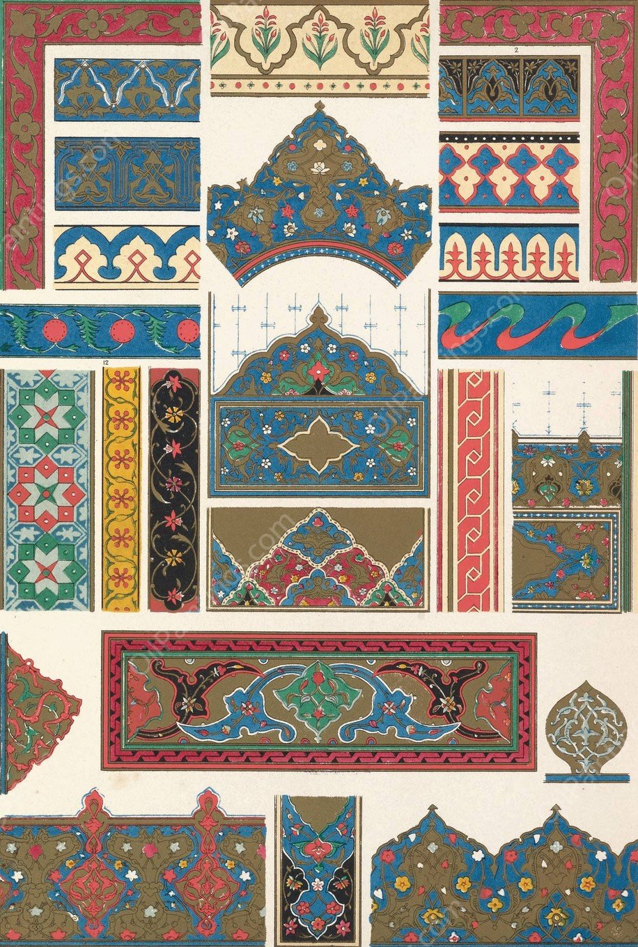 Persian No.3  by Owen Jones - Hand-Painted Oil Painting Reproduction