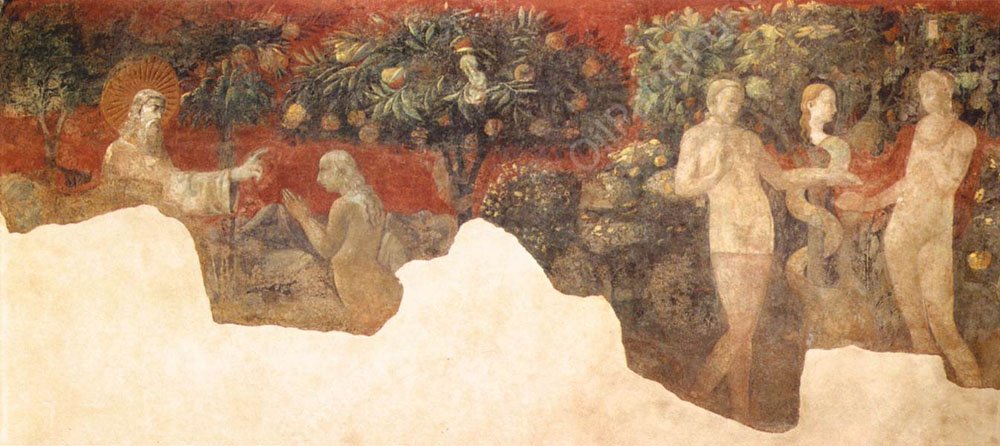 Creation of Eve and Original Sin by Paolo Uccello - Hand-Painted Oil Painting Reproduction