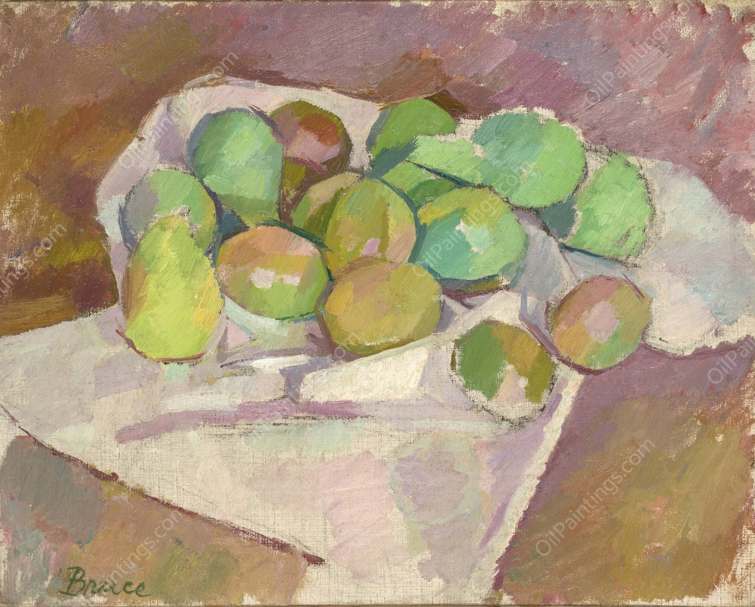 Plums  by Patrick Henry Bruce - Hand-Painted Oil Painting Reproduction