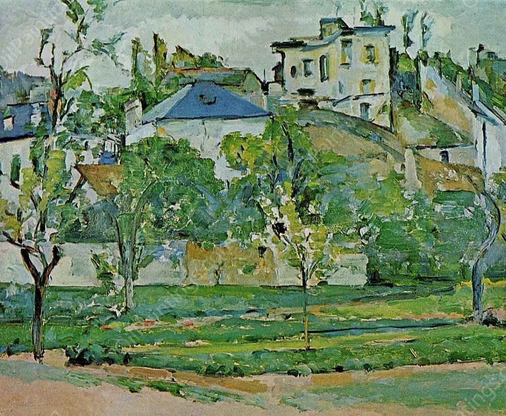 Orchard in Pontoise by Paul Cezanne - Hand-Painted Oil Painting Reproduction