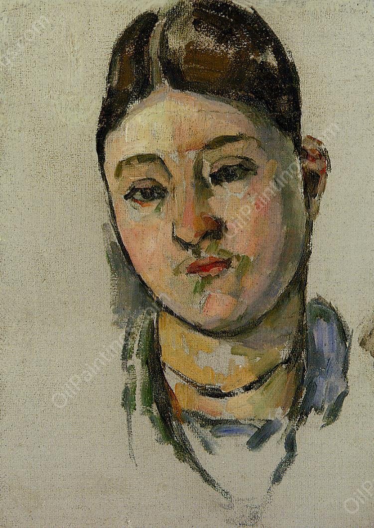 Portrait of Madame Cezanne by Paul Cezanne - Hand-Painted Oil Painting Reproduction