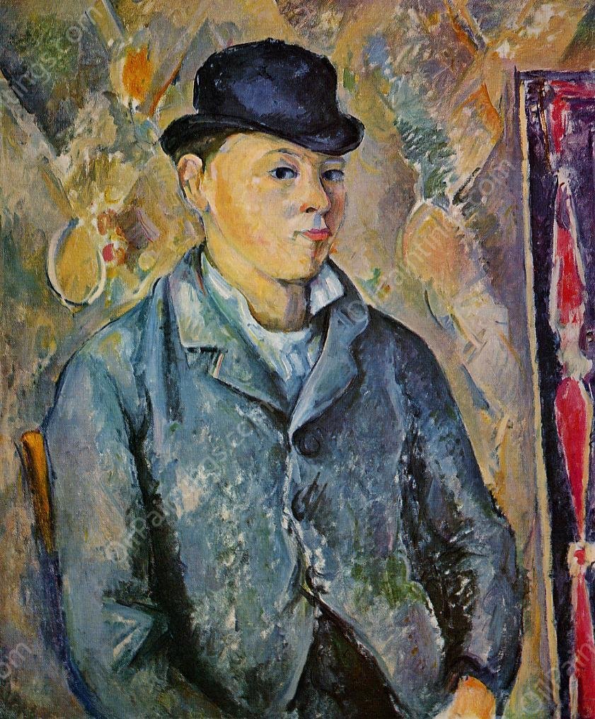 Portrait of the Artist's Son, Paul by Paul Cezanne - Hand-Painted Oil Painting Reproduction