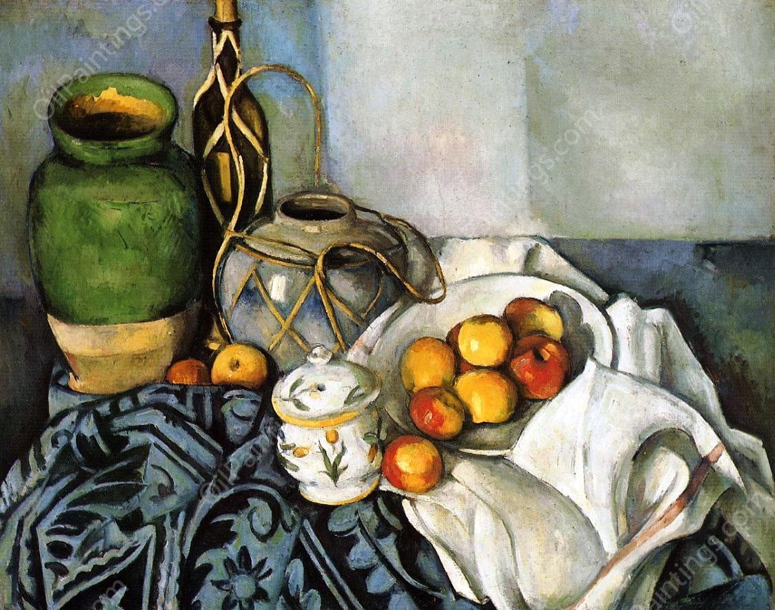 Still Life with Apples by Paul Cezanne - Hand-Painted Oil Painting Reproduction