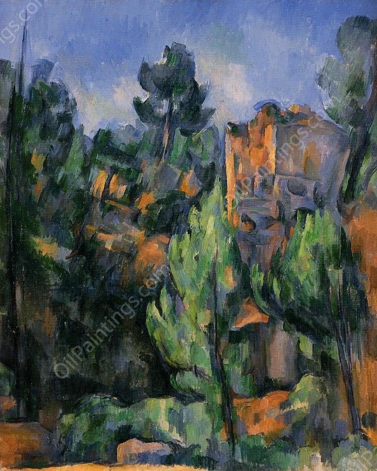 The Bibemus Quarry by Paul Cezanne - Hand-Painted Oil Painting Reproduction