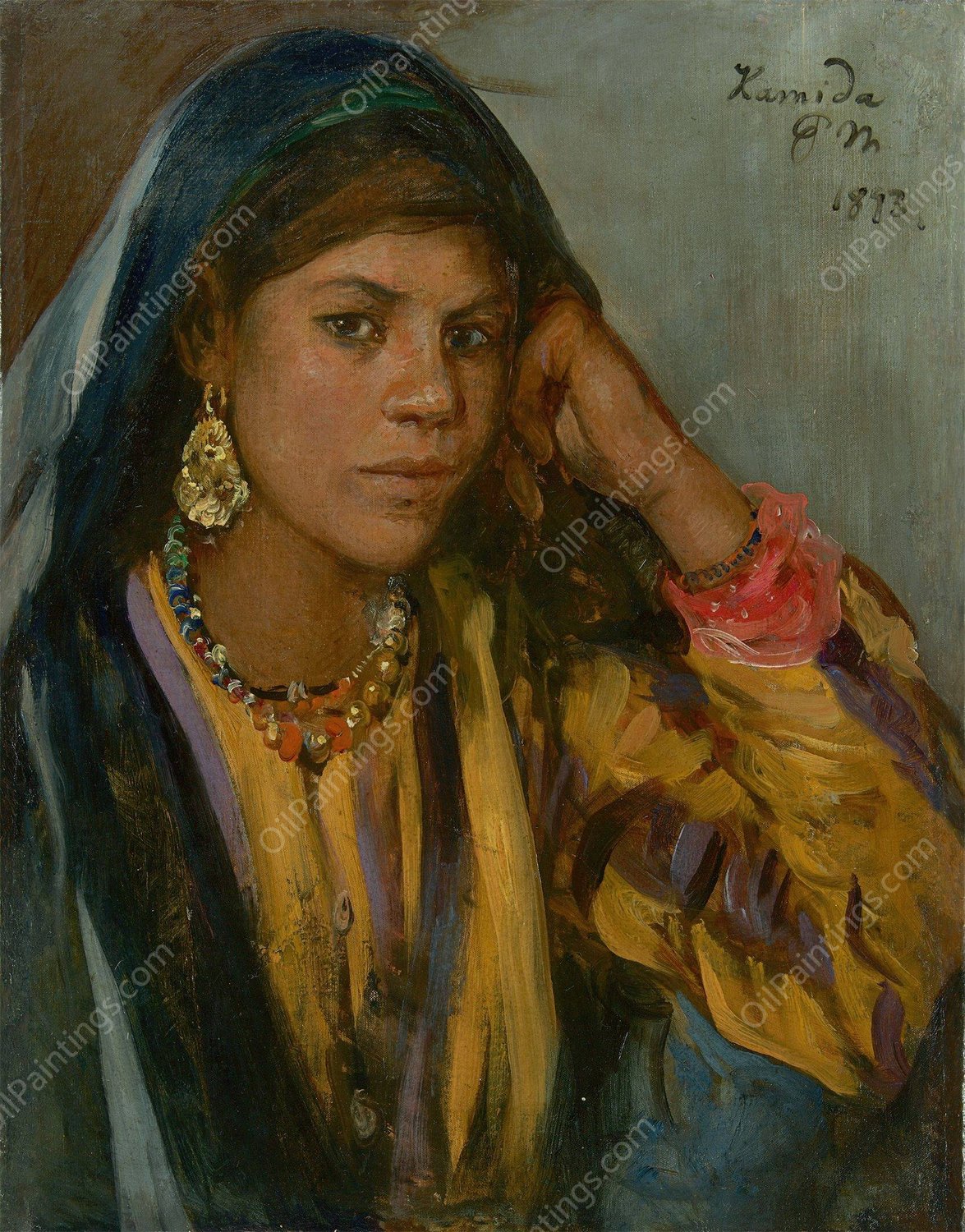 Hamida  by Paul Friedrich Meyerheim - Hand-Painted Oil Painting Reproduction