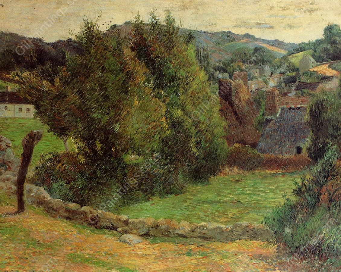 Mount Sainte-Marguerite from Near the Presbytery by Paul Gauguin - Hand-Painted Oil Painting Reproduction