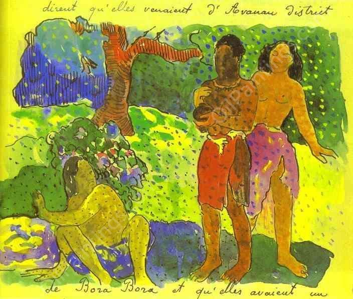 The Messengers of Oro by Paul Gauguin - Hand-Painted Oil Painting Reproduction